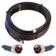 50' Black LMR400 Ultra-Low-Loss Cable (N/Male Connectors)